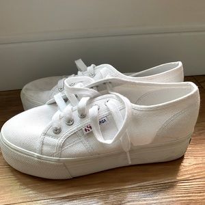 Superga 2790 White - worn once! Size 37.5